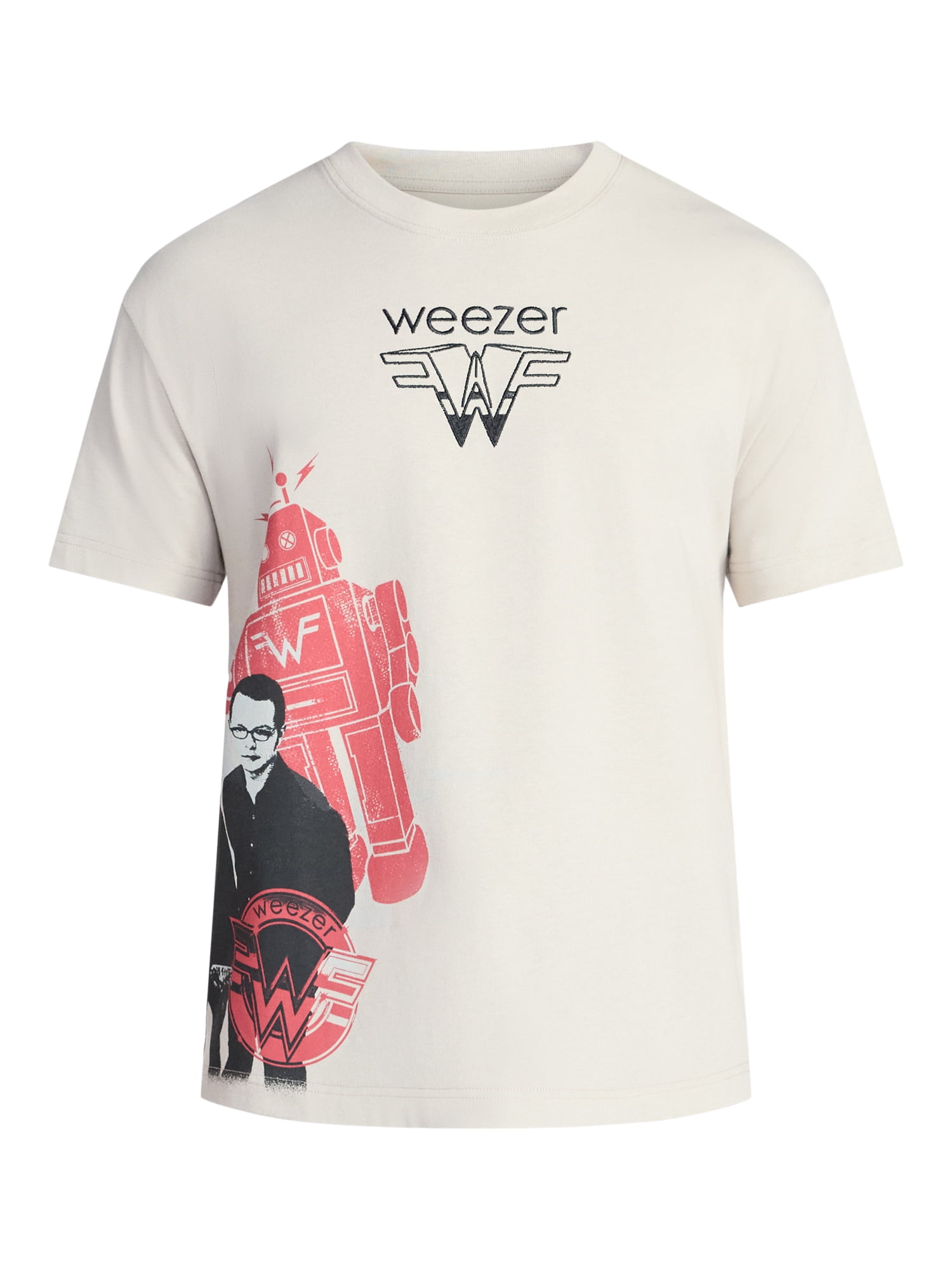 Weezer Men's and Big Men's Boxy Fit Graphic Tee, Sizes XS-3XL