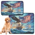 thumbnail image 2 of Qxltty Bald Eagle Sailboat Cat litter Pads Pet Set of 3 Diaper Mats Center Anti-leakage Layer Absorbent Soft and Comfortable, 2 of 7