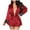 Red, variant on Lindreshi Robes for Women Clearance Plus Size Sexy Lingerie Women Silk Stripe Robe Satin Bathrobe Sleepwear Pajamas
