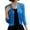 Blue, variant on White Women's Solid Color Cardigan Hollow Out Knit Sweater Short Coat Sweaters for Women Fall