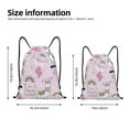 thumbnail image 2 of Sikiie No Drama Llama Drawstring Backpack Drawstring Bags, Draw String Back Bag for Sports, Gym, Travel, Swimming, Beach-Medium, 2 of 6