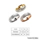 thumbnail image 4 of Anillo Minnieouse con diseño de tablero de ajedrez dorado, plateado, Oro rosa, Talla 9, 4 of 6