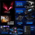 thumbnail image 3 of Computadora Escritorio Xtreme PC Gaming AMD Radeon Vega 3 Athlon 3000G 16GB SSD 500GB WIFI Black gaming ligero, oficina, estudio y hogar, 3 of 6