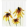 thumbnail image 2 of Ambesonne Flower Shower Curtain, Daisies Garden, 69"Wx70"L, Yellow White, 2 of 4