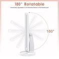 thumbnail image 3 of yeacher LED Touch-Control Makeup Mirror with Adjustable Angle, 21 Soft White Lights, 2X/3X Magnification, USB/Battery Powered, White, 3 of 6