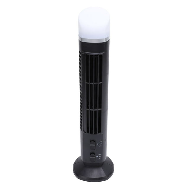 Ventilador de Torre para Dormitorio, Ventilador de Piso Eléctrico de Pie Con Luz, Ventilador de Torre Oscilante Sin Aspas de Velocidad Ajustable Para Uso en Dormitorio, Hogar y