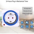 thumbnail image 1 of 2 enchufes con temporizador, mini enchufe eléctrico de 24 horas, enchufe con temporizador para interiores, enchufe con temporizador programable con capacidad para 96 ??nudos (1 nudo = 15 minutos), XianweiShao 8390606810649, 1 of 1