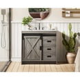 thumbnail image 2 of Elegant Kitchen and Bath Austin 36 inch Single Bathroom Vanity in Rustic Grey, 2 of 10
