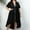 Black, variant on Xysaqa Women's Flowy Long Swimsuit Bikini Coverups Tie Front Beach Cover Ups for Women Open Front Swim Beach Buthing Suit Cover Up Maxi Dress XL-3XL