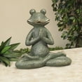 thumbnail image 2 of Large Magnesium Yoga Posing Frog Garden Decor Statue ~ 14.5" ~ Heavy, 2 of 3