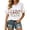 Pink, variant on Crew Neck Women T Shirts Short Sleeve Floral Print Loose Fit Tees Summer Tops