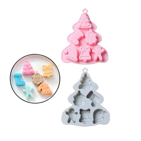

EUBUY Christmas Silicone Baking Mould Fudge Chocolate Butter Jelly Cookies Candy Hand Soap Non-Stick Cake Pastry Baking Tools for Wedding Anniversary Holiday Family Party