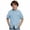 Light Blue, variant on BOVXNPU Boys Short Sleeve T-Shirts Solid Linen Short Sleeve Shirt Pocket Casual Shirt Summer Tops