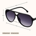 thumbnail image 5 of Lentes de sol livho Retro Aviador Polarizados Proteccion UV400 Unisex, 5 of 5