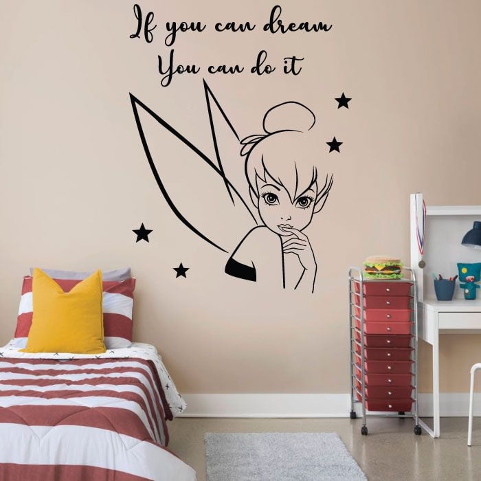 Nursery Fairy Wish upon a Star Vinyl Wall Art Sticker Decal Bedroom Children 