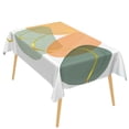 thumbnail image 2 of Duangreer Boho Style Rectangle Tablecloth, Abstract Geometric Lines Print, Waterproof Wrinkle Resistant, 52 x 70 Inch, Washable Table Cover for Restaurant Picnic Indoor Outdoor, 2 of 6