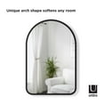 thumbnail image 6 of Umbra Hub 24 x 36" Arch Wall Mirror Black, 6 of 8