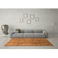 thumbnail image 3 of Ahgly Company Indoor Square Oriental Orange Industrial Area Rugs, 8' Square, 3 of 4