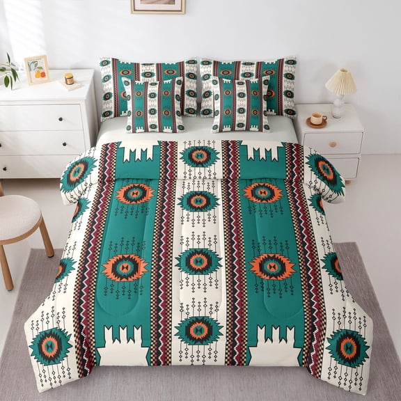 Castle Fairy Tribal Aztec Twin Bedding Sets,Bohemian Bedding Comforter Set