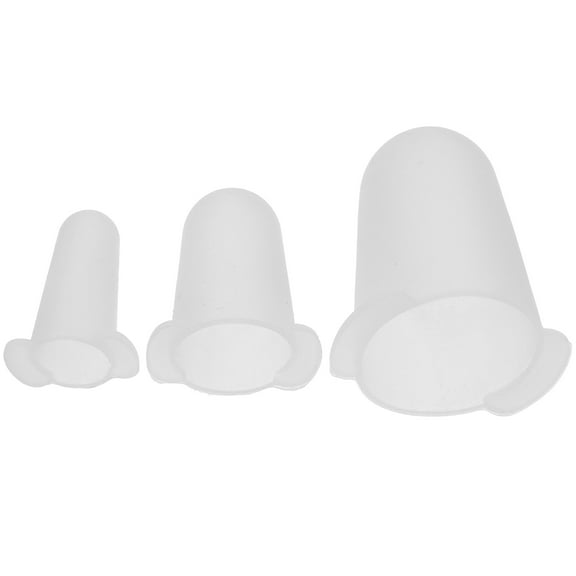 BESTONZON 3Pcs White Silicone Sleeve Covers for Cake Piping Tips Ideal for Home Bakers