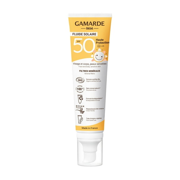 Gamarde Baby and Children Sun Fluid SPF 50 Baby Sunscreen, 3.38 oz