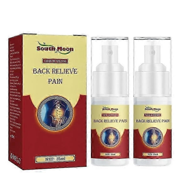 2*35ML Spray a base de hierbas para aliviar el dolor lumbar Gel de compresa fría para la columna lumbar Alivio del dolor de rodillas Columna cervical Cuidado de las articulaciones de la cintura