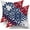 Blue Red 2, variant on 4th of July Pillow Covers 18X18 in Patriotic Red Navy Blue Dahlias Floral Decorative Couch Pillow Cases Set of 2 Farmhouse Rustic Throw Pillows Home Decor for Room Bedroom Bed Cushion Outdoor