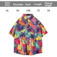 thumbnail image 2 of Camisa casual de manga corta regular para hombre, camisas vintage, camisa de playa estampada, top de verano, 2 of 6