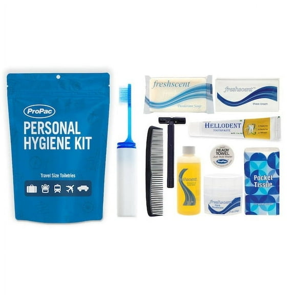 Propac Personal Hygiene Kit,Plastic Bag,PK25 K3930