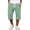 Green, variant on Maean Mens Capris Casual Pants Drawstring Elastic Waist 3/4 Length Loose Joggers Straight Leg Capri Pants