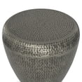 thumbnail image 3 of Simpli Home Preston 22 inch Wide Modern Industrial Metal Side Table in Antique Silver, Fully Assembled, 3 of 7