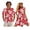 Red Hibiscus Floral, variant on KUIFORTI Hawaii Matching Couple Outfits Blue Palm Tree Women's Casual Dresses & Men's Hawaiian Shirt for Beach Seaside Lightweight with Soft Fabric Quick-dry