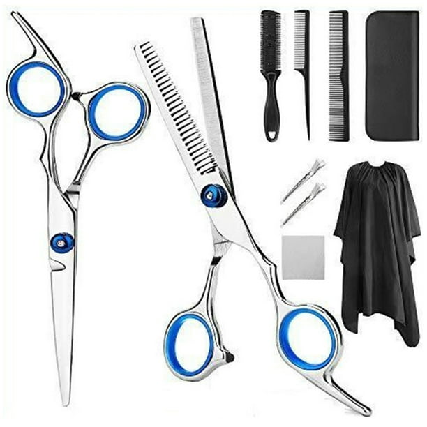 Kit de tijeras de corte de pelo, 10 tijeras de corte de pelo, juego de tijeras de peluquería, juego de tijeras de corte de pelo, diseño personalizado