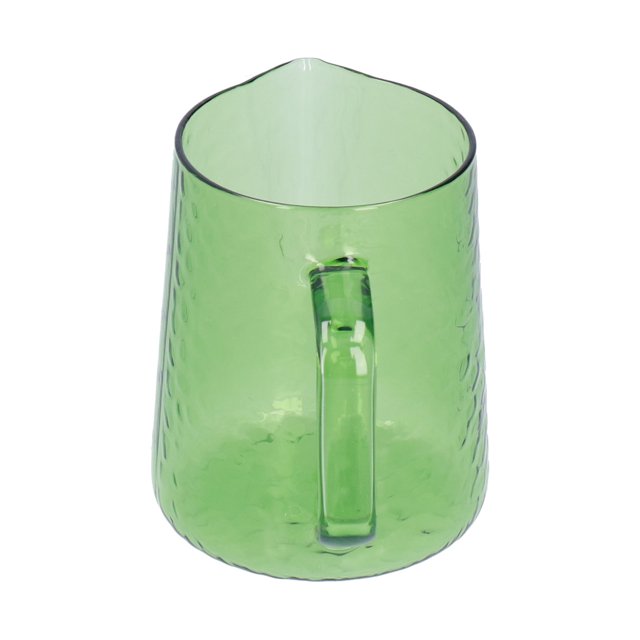 Milk Frother Cup, Multipurpose Frother Jug Polished Borosilicate Glass For Party For Festival Green