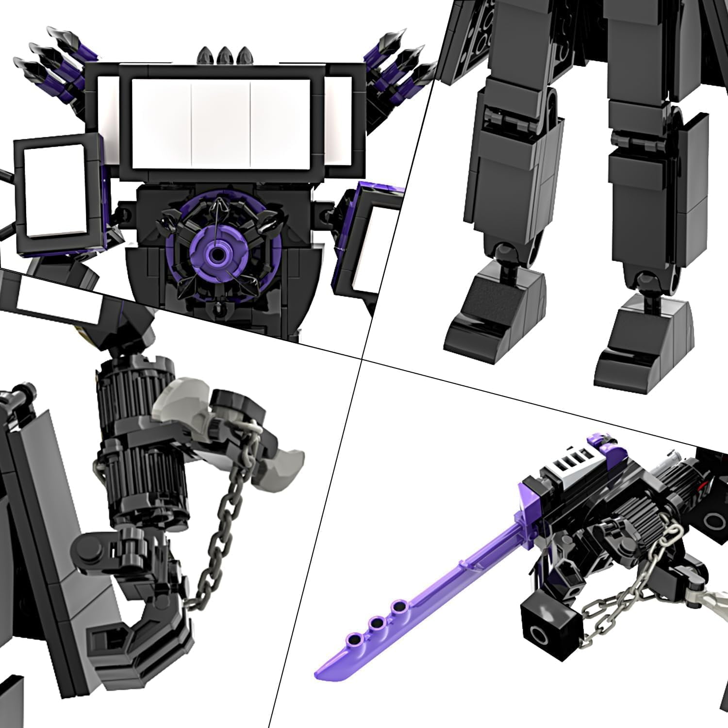NAYIHOOP Skibidi Toilet Upgraded Titan TV Man Building Sets for Boy Adults Compatible with Lego