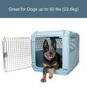 Sport Pet Designs, Dog Kennels, 30 Collapsible Plastic Pet Kennel/Crate, Blue, Medium