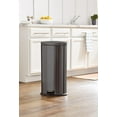 thumbnail image 2 of Hometrends 30 Litre Stainless Steel Kitchen Garbage Can Waste Bin with Durable Foot Pedal, Fingerprint-Resistant Finish, 2 of 7