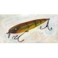 thumbnail image 2 of Moore, Regina 32x18 White Modern Wood Framed Museum Art Print Titled - Retro Fishing Lure II, 2 of 4