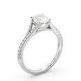 thumbnail image 2 of Dash Jewel 14K White Gold Plated 2.2 Ct Oval Cut Lab Created Diamond Ring – Engagement Ring for Women – Sparkling Jewelry – Beautiful Gift for Her – Ideal for Celebrations, 2 of 4