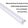 thumbnail image 4 of Casewin 3-Pack Glass Door Seal Strip, 15.75 inch Soft Shower Door Sweep to Stop Leaks, Shower Silicone Seal Strip, 4 of 8