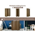 thumbnail image 4 of YRLLENSDAN Partition Room Dividers with 4 Panels, Wood Folding Privacy Screen for Room Portable Room Divider Screen Freestanding Decorative Privacy Dressing Screen for Bedroom, Living Room, Office, 4 of 8