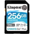 thumbnail image 1 of Tarjeta SD Kingston Canvas Go Plus 256 GB 170R C10 UHSI U3 V30, 1 of 2