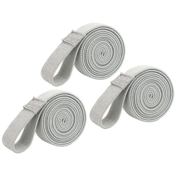 Cinta de yoga resistente, banda elástica para estiramientos de danza y pilates. Beige