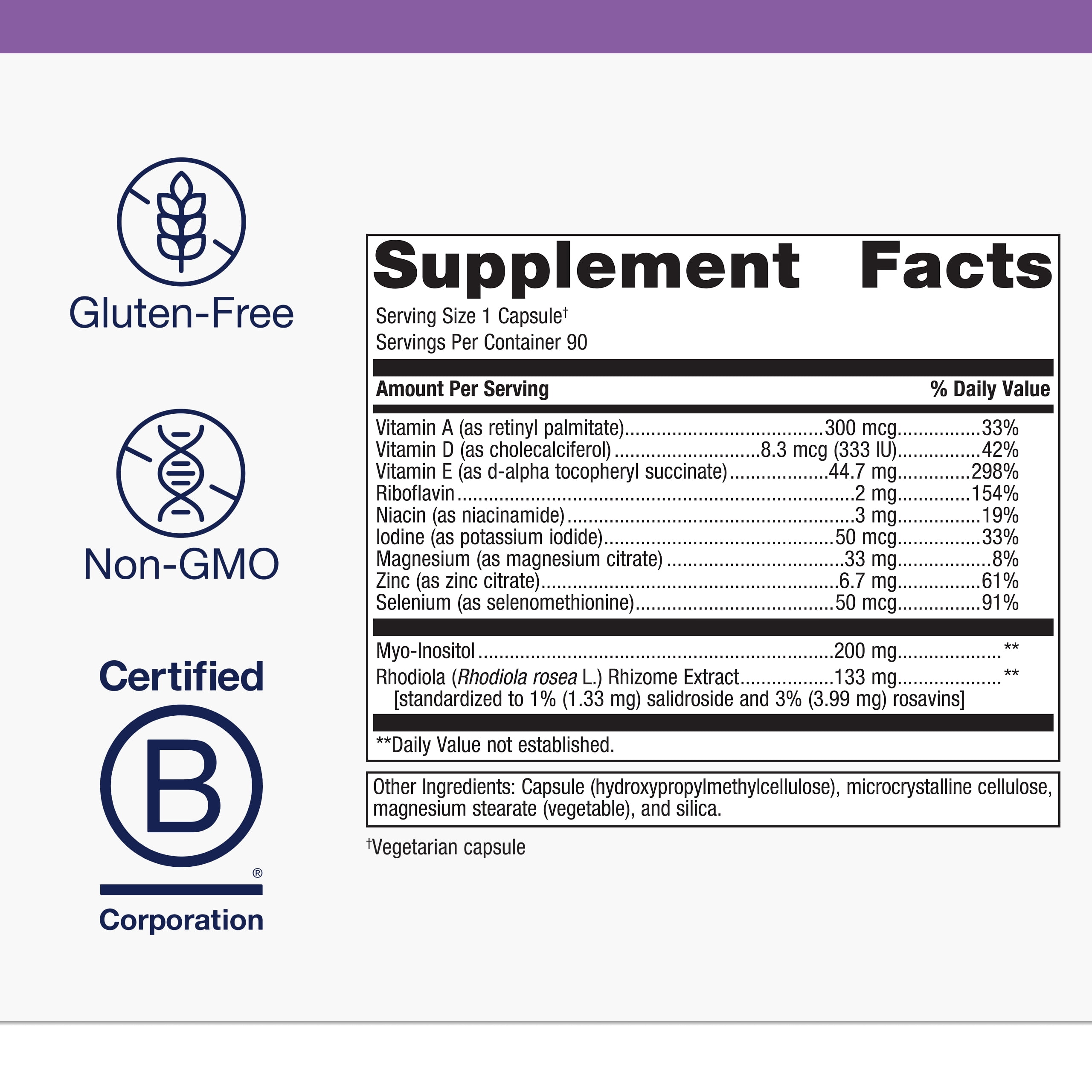 Metagenics Thyrosol - Vitamin and Mineral Supplement to Support Healthy Thyroid Function and Stress Related Fatigue - 90 Capsules