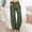 #102-Green, variant on Women's Wide Leg Pants, Solid Color Linen Cotton Blend Loose Fit, Breathable and Comfortable for Casual and Daily Wear
