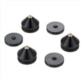 thumbnail image 3 of 16 Set Speaker Stand Feet Foot Pad Aluminium Alloy Metal Spikes Cone Floor Foot Nail Black,16 x Speaker Spikes 16 x base,Black, 3 of 8