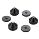 thumbnail image 4 of Juego de 48 Pies para Soporte de Altavoz, Almohadilla para Pie, Puntas de Metal de Aleación de Aluminio, Cono para Suelo, Clavo para Pie, Color Negro, 4 of 5