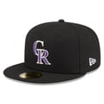 thumbnail image 3 of Men's New Era Black Colorado Rockies 2026 Jackie Robinson Day 59FIFTY Fitted Hat, 3 of 5