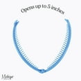 thumbnail image 3 of Set of 3 Banana Clips Hair Combs Standard Clinchers (Motique Accessories) (Orange Yellow Blue), 3 of 4