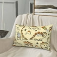 thumbnail image 5 of Picia Cartoon Dinosaurs Pattern Plush Pillow Case – Soft and Cozy Cushion Cover, Hypoallergenic Throw Pillow Case for Home Decor-20"x30", 5 of 6